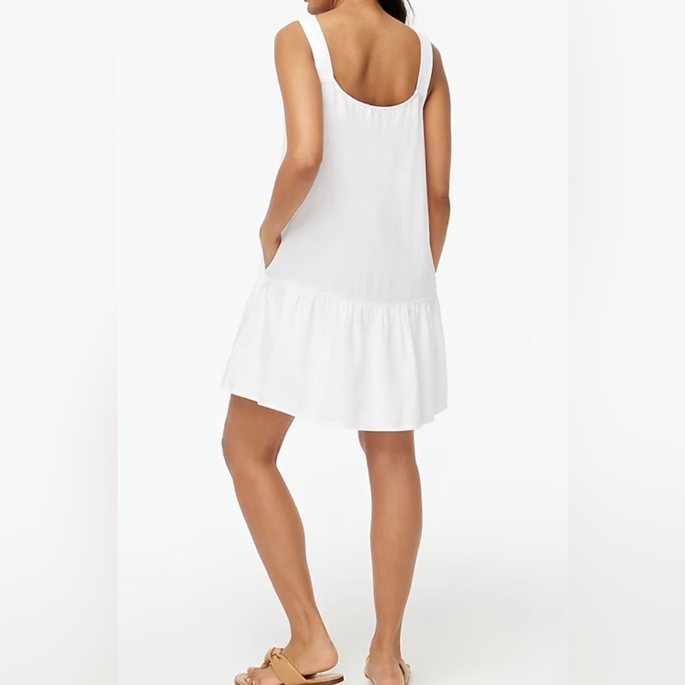 New J. Crew Linen-blend button-front mini dress!!! - Picture 2 of 6
